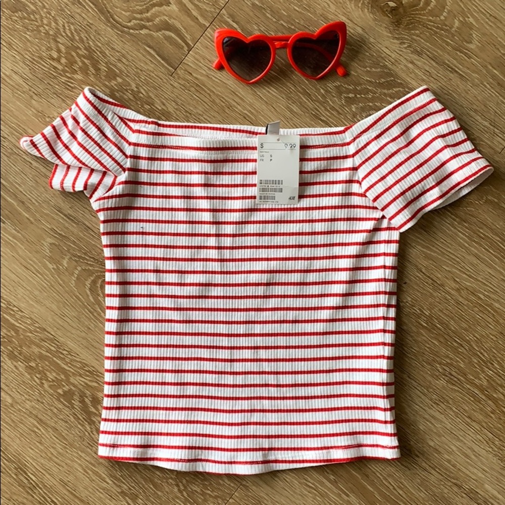 Red striped tank
